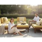 Mogan Mobilya Takımı ile dekore edilmiş modern oturma alanında konforlu yaşam alanı