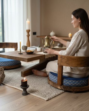 Dhyana Meditasyon Masa Takımı