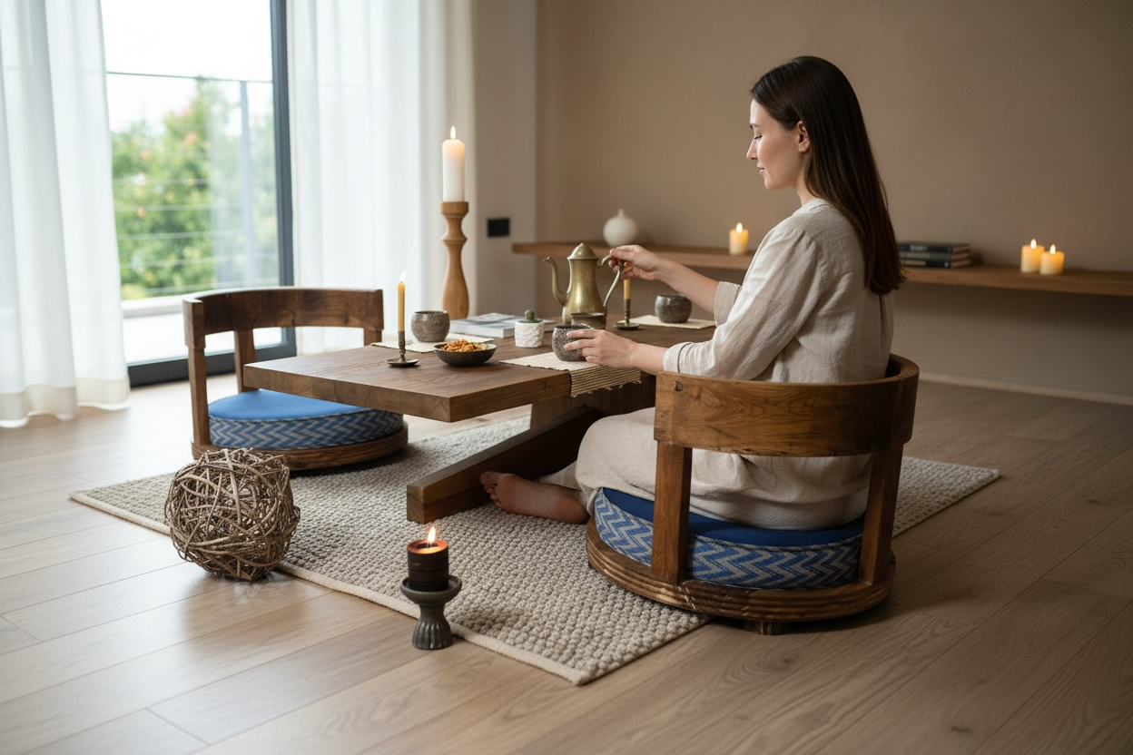 Dhyana Meditasyon Masa Takımı