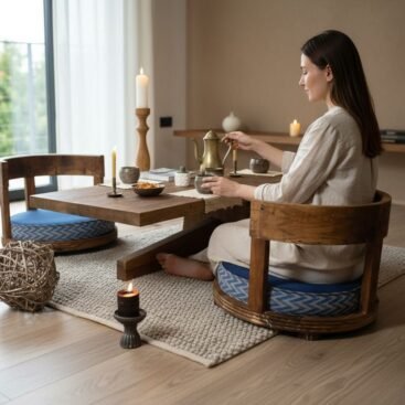 Moksha Meditasyon Masa Takımı