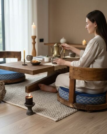 Moksha Meditasyon Masa Takımı